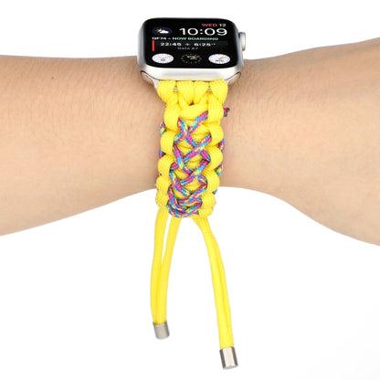 Skorter | Braided Umbrella Cord for Apple Series 7 45mm / 6 & SE & 5 & 4 44mm / 3 & 2 & 1 42mm (Yellow)