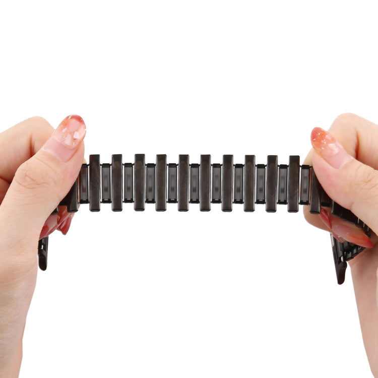 Skorter | Elastic Aluminum Watch Band for Apple Watch Series 7 41mm / 6 & SE & 5 & 4 40mm / 3 & 2 & 1 38mm (Black)