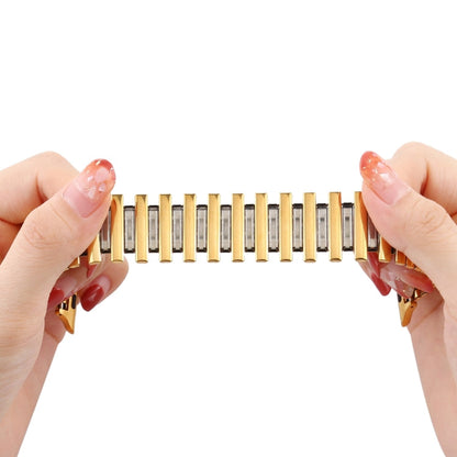 Skorter | Elastic Aluminium Watch Band for Apple Watch Series 9&8&7 41mm / SE 3&SE 2&6&SE&5&4 40mm / 3&2&1 38mm (Gold)