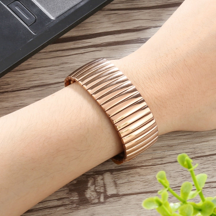 Skorter | Elastic Aluminium Watch Band for Apple Watch Series 7 41mm / 6 & SE & 5 & 4 40mm / 3 & 2 & 1 38mm (Rose Gold)