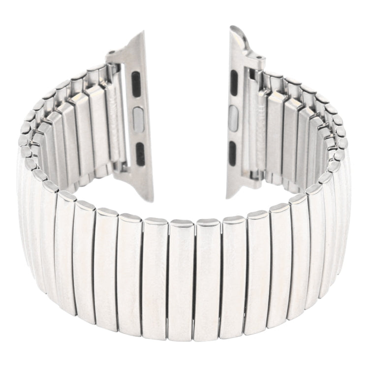 Skorter | Elastic Aluminum Watch Band for Apple Watch Series 9&8&7 41mm / SE 3&SE 2&6&SE&5&4 40mm / 3&2&1 38mm (Silver)