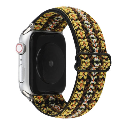 Skorter | Ethnic Style Buckle Watch Band for Apple Watch Series 7 41mm / 6 & SE & 5 & 4 40mm / 3 & 2 & 1 38mm (Yellow)