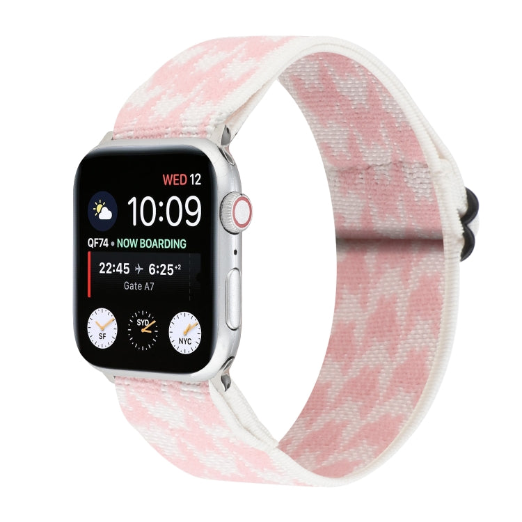 Skorter | Ethnic Style Buckle Watch Band for Apple Watch Series 7 41mm / 6 & SE & 5 & 4 40mm / 3 & 2 & 1 38mm (Pink)