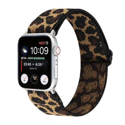 Skorter | Ethical Style Buckle Watch Band for Apple Watch Series 7 41mm / 6 & SE & 5 & 4 40mm / 3 & 2 & 1 38mm (Brown Leopard)