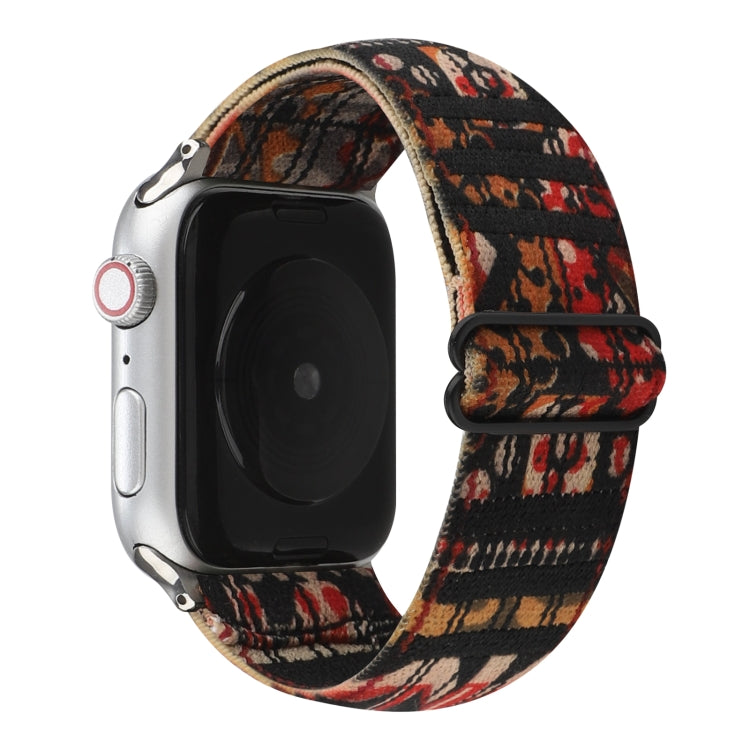 Skorter | Ethnic Style Buckle Watch Band for Apple Watch Series 7 45mm / 6 & SE & 5 & 4 44mm / 3 & 2 & 1 42mm (Checked)