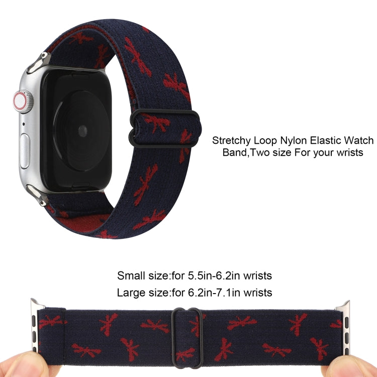 Skorter | Ethnic Style Buckle Watch Band for Apple Watch Series 7 45mm / 6 & SE & 5 & 4 44mm / 3 & 2 & 1 42mm (Burgundy Blue)