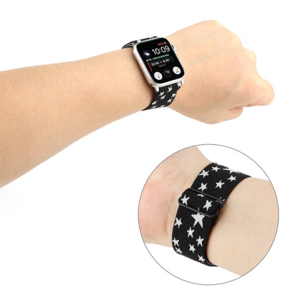 Skorter | Ethnic Style Buckle Watch Band for Apple Watch Ultra 49mm & Watch Ultra 2 49mm / Series 9 & 8 & 7 45mm / SE 3 & SE 2 & 6 & SE & 5 & 4 44mm / 3 & 2 & 1 42mm (Black White)