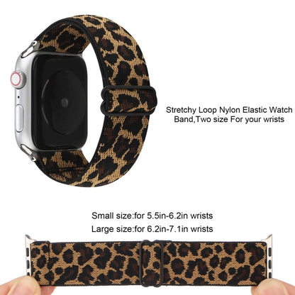 Skorter | Ethnic Style Buckle Watch Band for Apple Watch Ultra 49mm & Watch Ultra 2 49mm / Series 9 & 8 & 7 45mm / SE 3 & SE 2 & 6 & SE & 5 & 4 44mm / 3 & 2 & 1 42mm (Brown Leopard)
