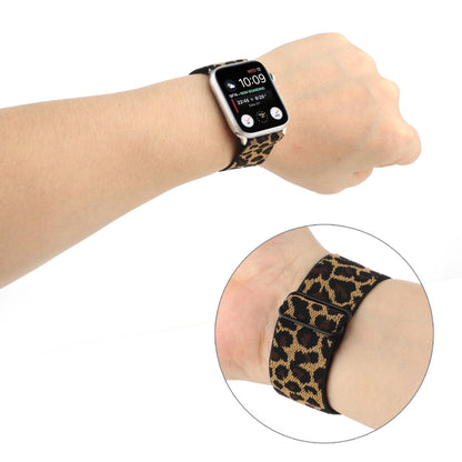 Skorter | Ethnic Style Buckle Watch Band for Apple Watch Ultra 49mm & Watch Ultra 2 49mm / Series 9 & 8 & 7 45mm / SE 3 & SE 2 & 6 & SE & 5 & 4 44mm / 3 & 2 & 1 42mm (Brown Leopard)