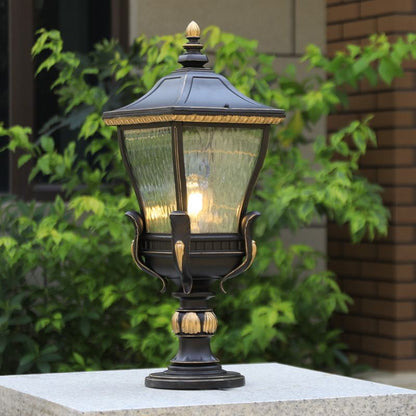 Skorter | LumaLux Solar Outdoor Lantern | Weatherproof | Solar Powered | Garden Lighting for Terrace and Entry Area