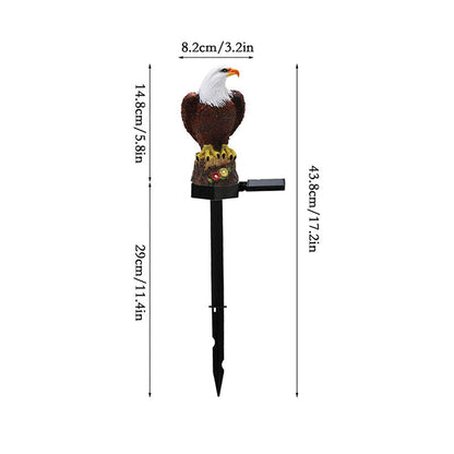 skorter | Outdoor Owl Statue Led Solar Garden Light Waterproof Lawn Lamp