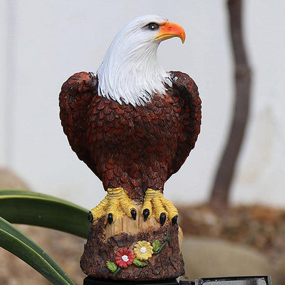 skorter | Garden Owl Parrot Statue LED Solar Light Outdoor Waterproof Lawn Lamp