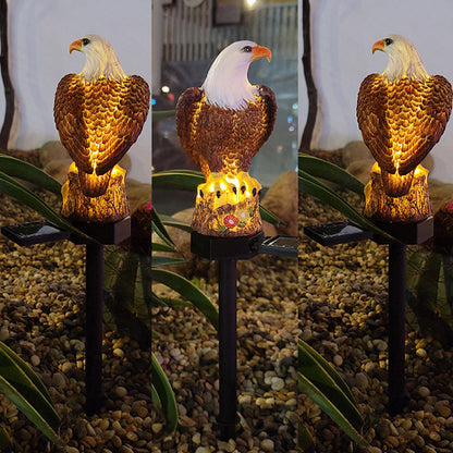 skorter | Outdoor Owl Statue Led Solar Garden Light Waterproof Lawn Lamp