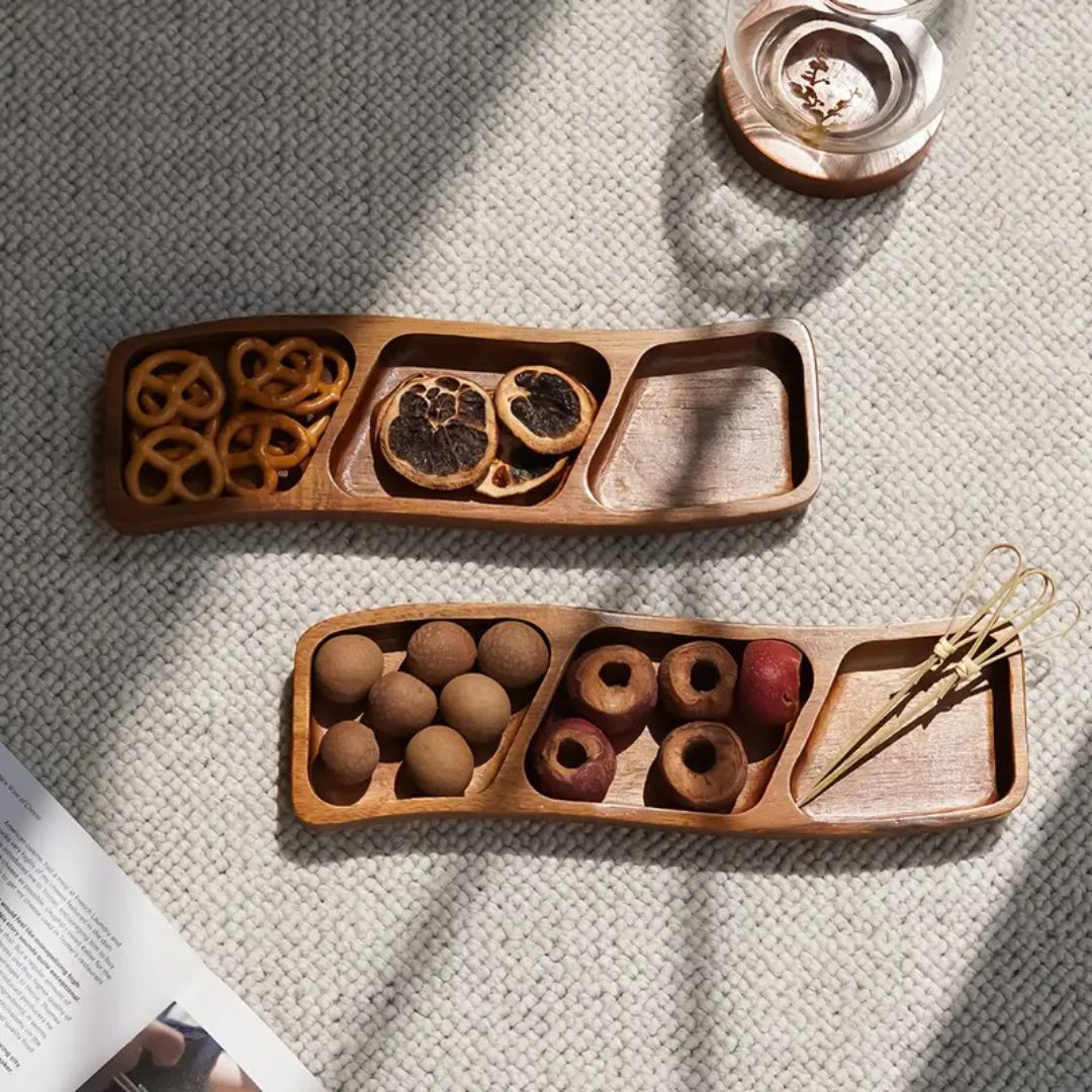 Skorter | Earth Tone Appetizer Serving Tray