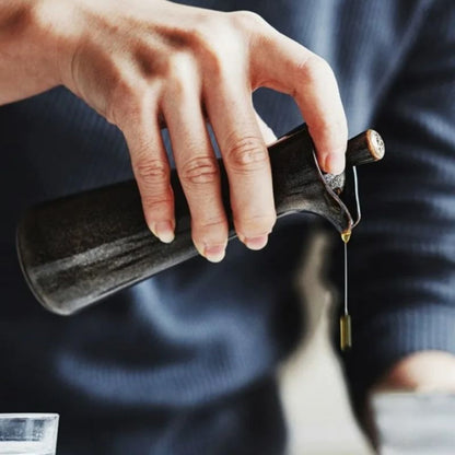 Skorter | EcoPour – Elegant Drip-Free Glass Oil Dispenser | Stylish & Sustainable Kitchen Accessory