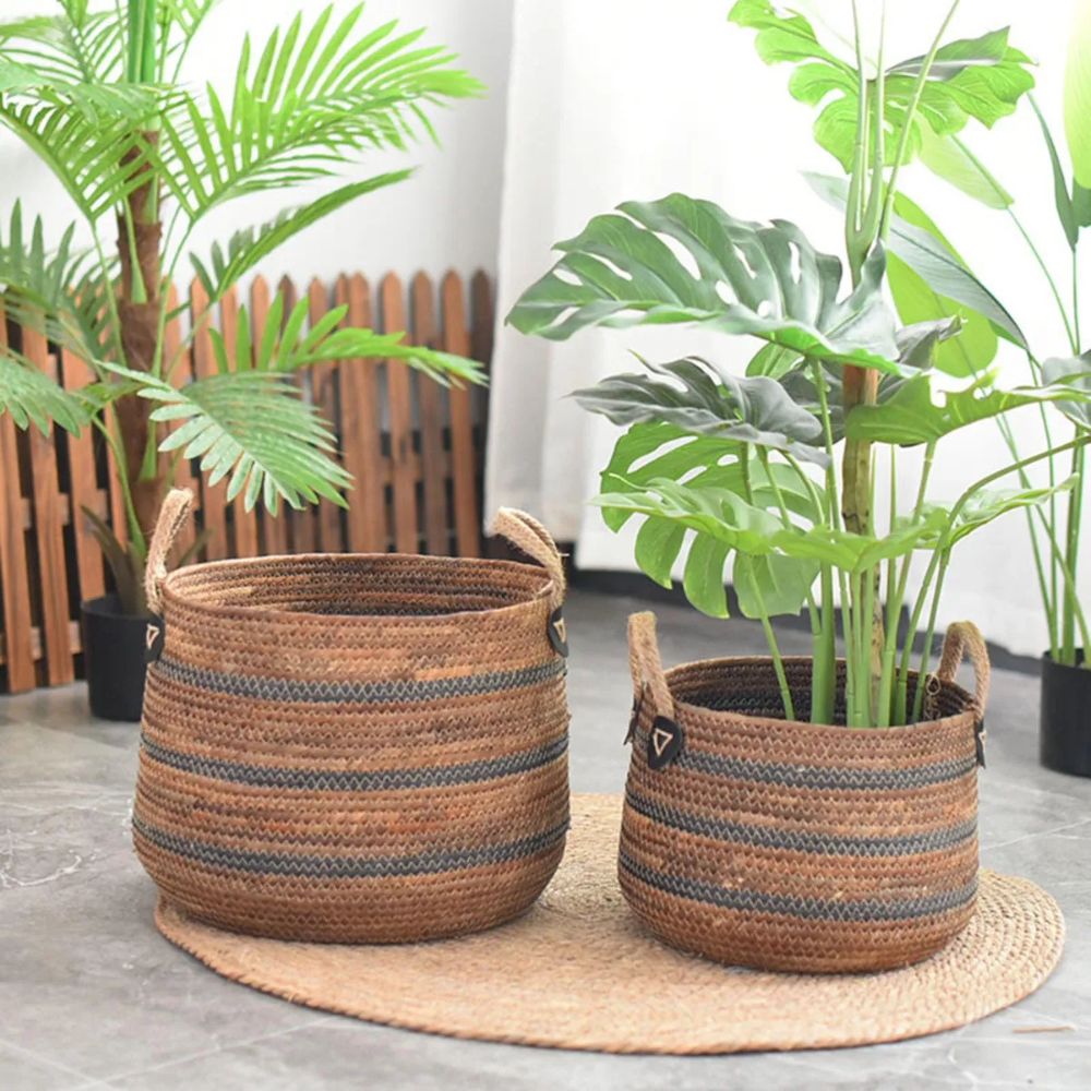 Skorter | Eco Straw Woven Storage Basket