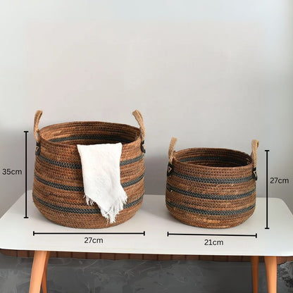 Skorter | Eco Straw Woven Storage Basket