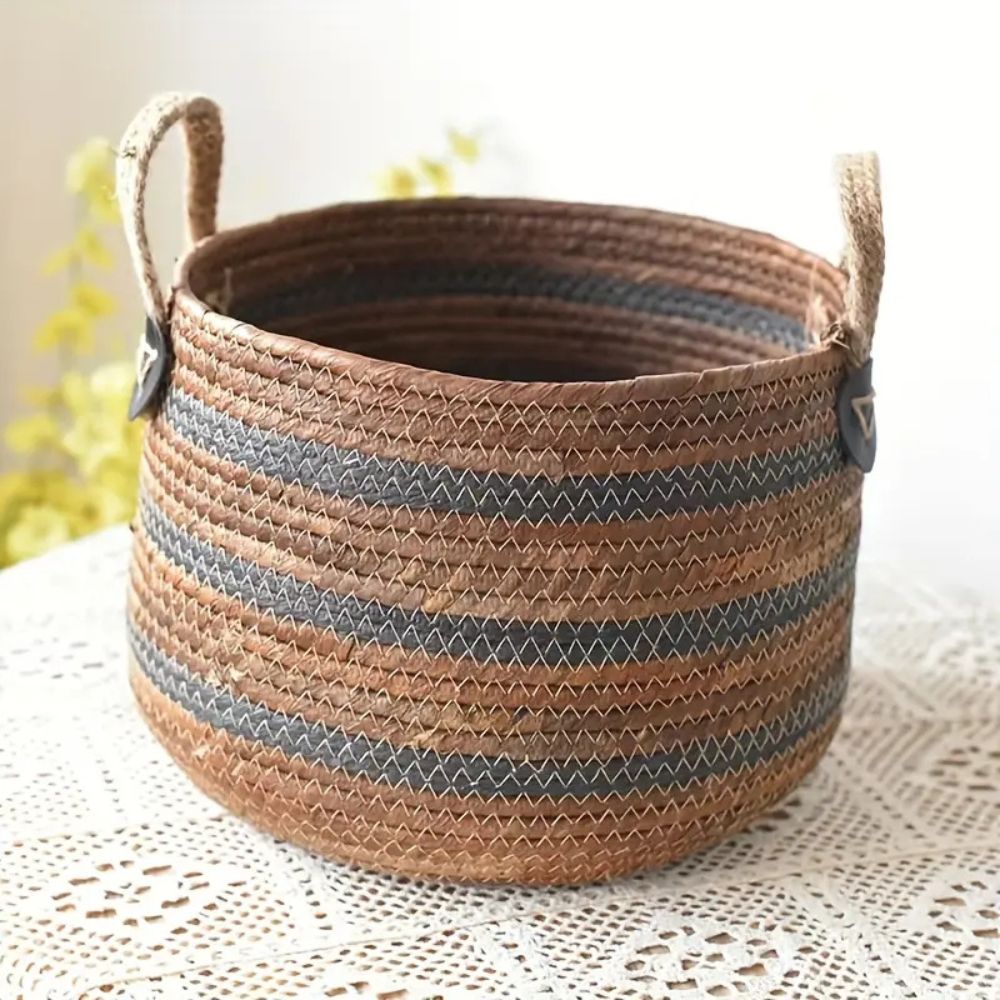 Skorter | Eco Straw Woven Storage Basket
