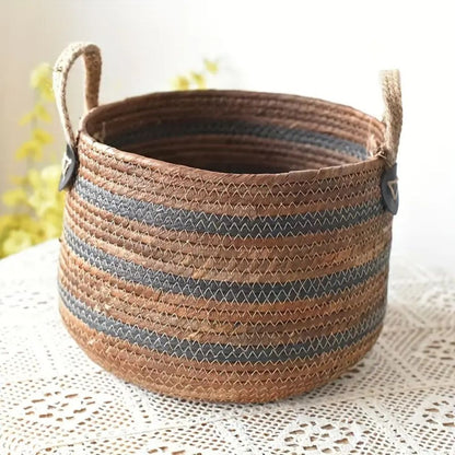 Skorter | Eco Straw Woven Storage Basket