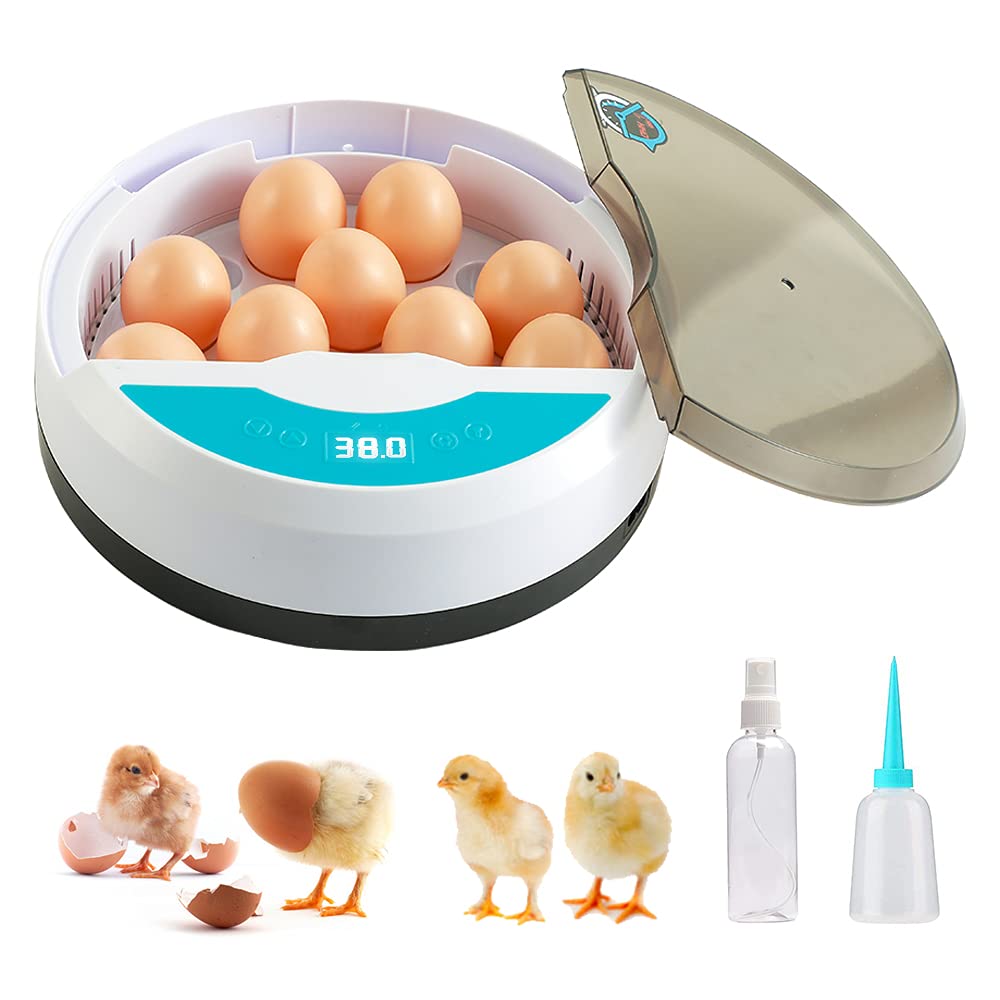 Skorter | Egg Incubator for Chicken Eggs Incubator for Egg Hatching Chicks with Temp Control LED Chicken Hatcher