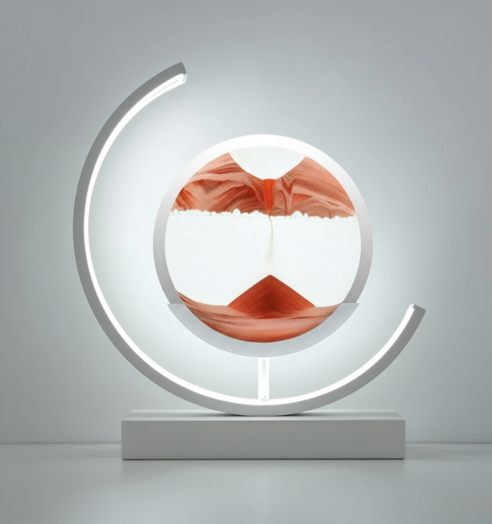 Skorter | DuneGlow Table Lamp – Handmade Ambient Lamp with Soothing Light and Modern Design
