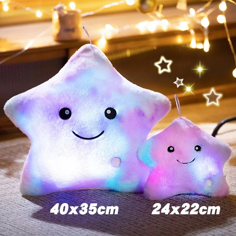 Skorter | LED Star Plush Light - Soft Glow Star Pillow Doll, Plush Toy for Kids & Home Decor, Perfect Birthday Gift
