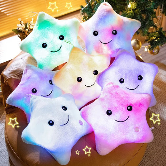 Skorter | LED Star Plush Light - Soft Glow Star Pillow Doll, Plush Toy for Kids & Home Decor, Perfect Birthday Gift