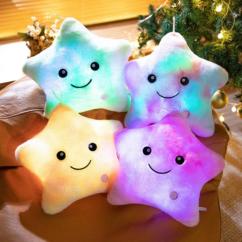 Skorter | LED Star Plush Light - Soft Glow Star Pillow Doll, Plush Toy for Kids & Home Decor, Perfect Birthday Gift