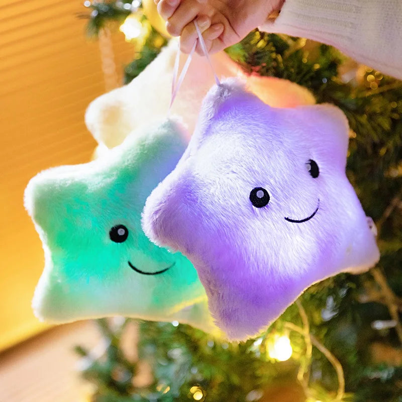 Skorter | LED Star Plush Light - Soft Glow Star Pillow Doll, Plush Toy for Kids & Home Decor, Perfect Birthday Gift