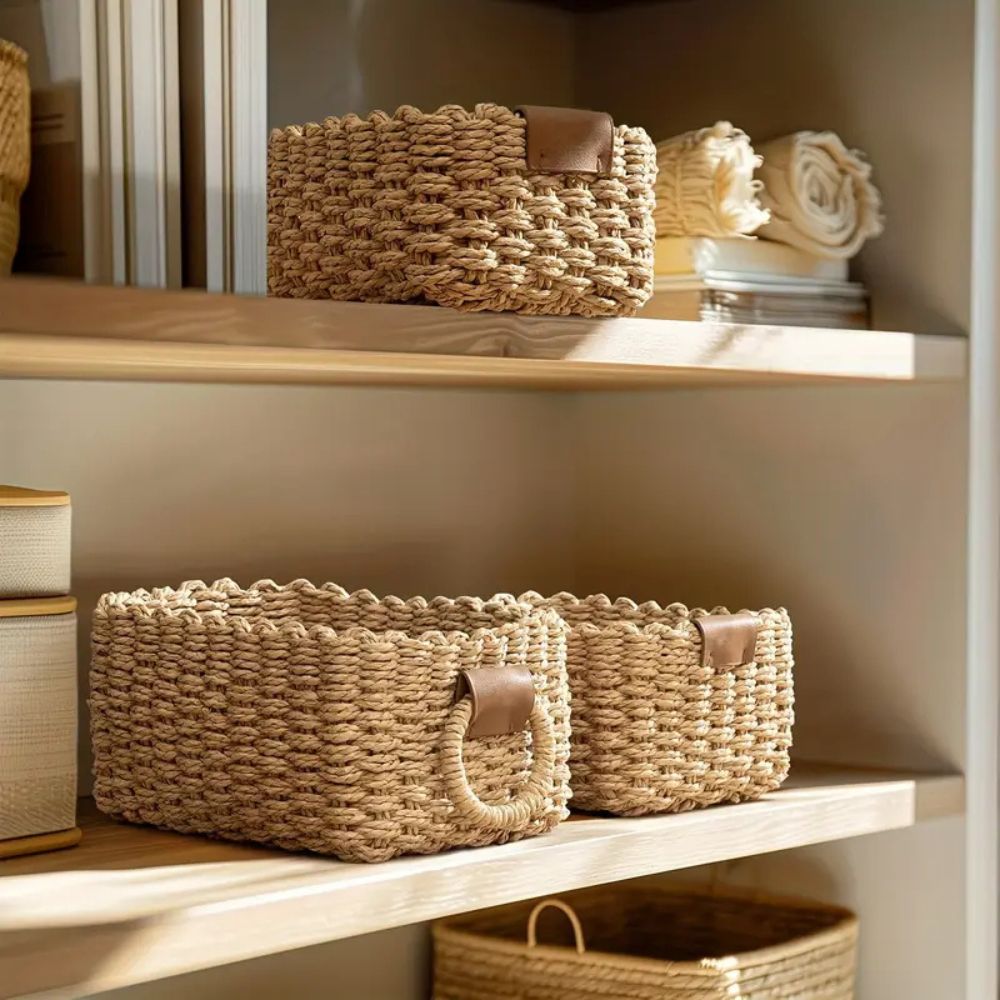 Skorter | Elegant Rattan Weave Basket Set