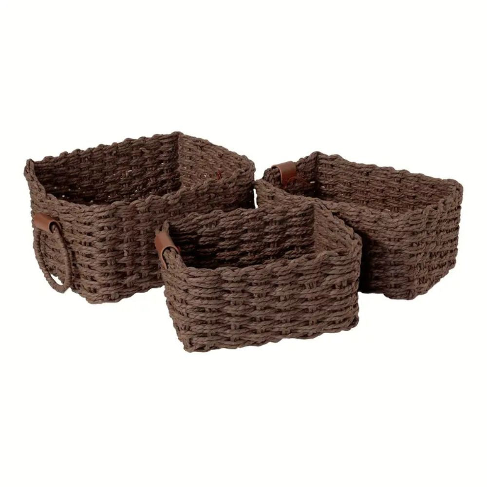 Skorter | Elegant Rattan Weave Basket Set