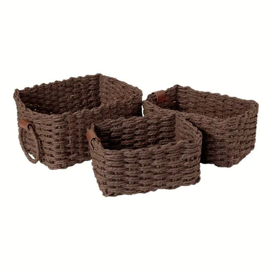 Skorter | Elegant Rattan Weave Basket Set