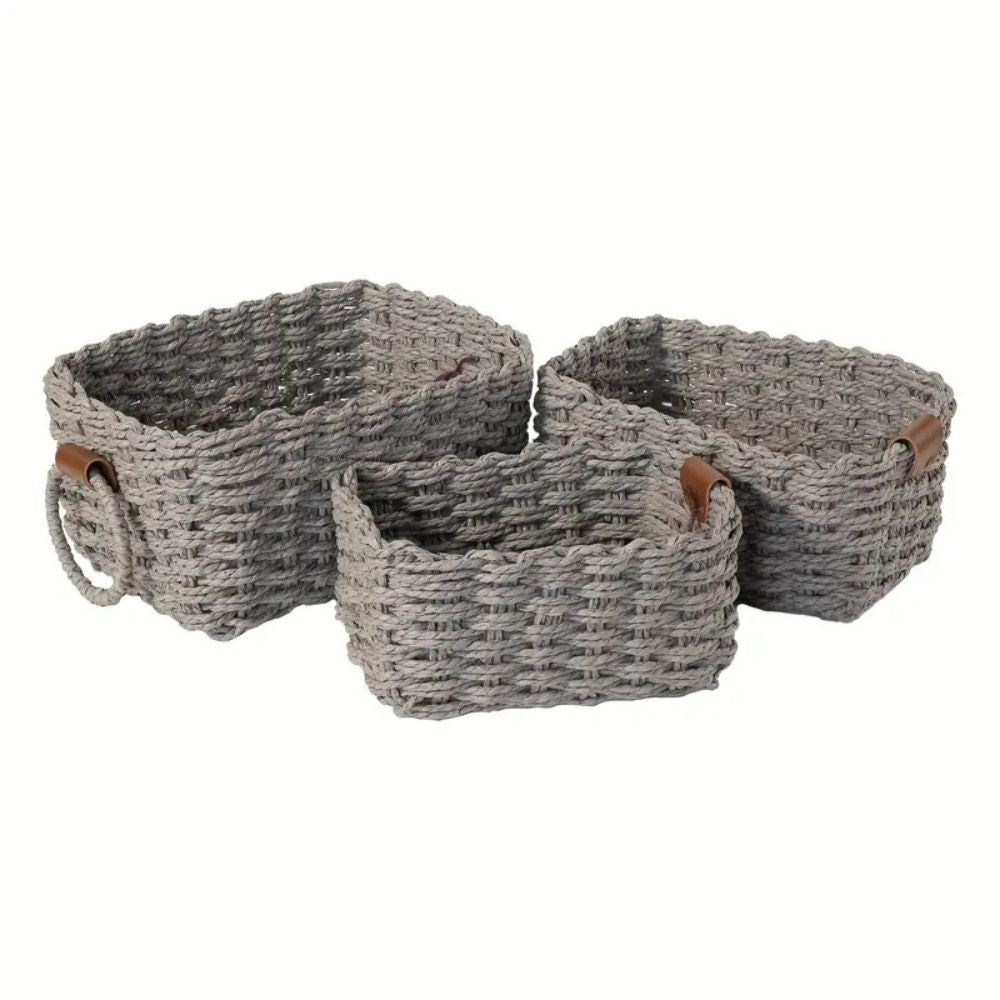 Skorter | Elegant Rattan Weave Basket Set