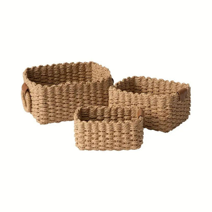 Skorter | Elegant Rattan Weave Basket Set