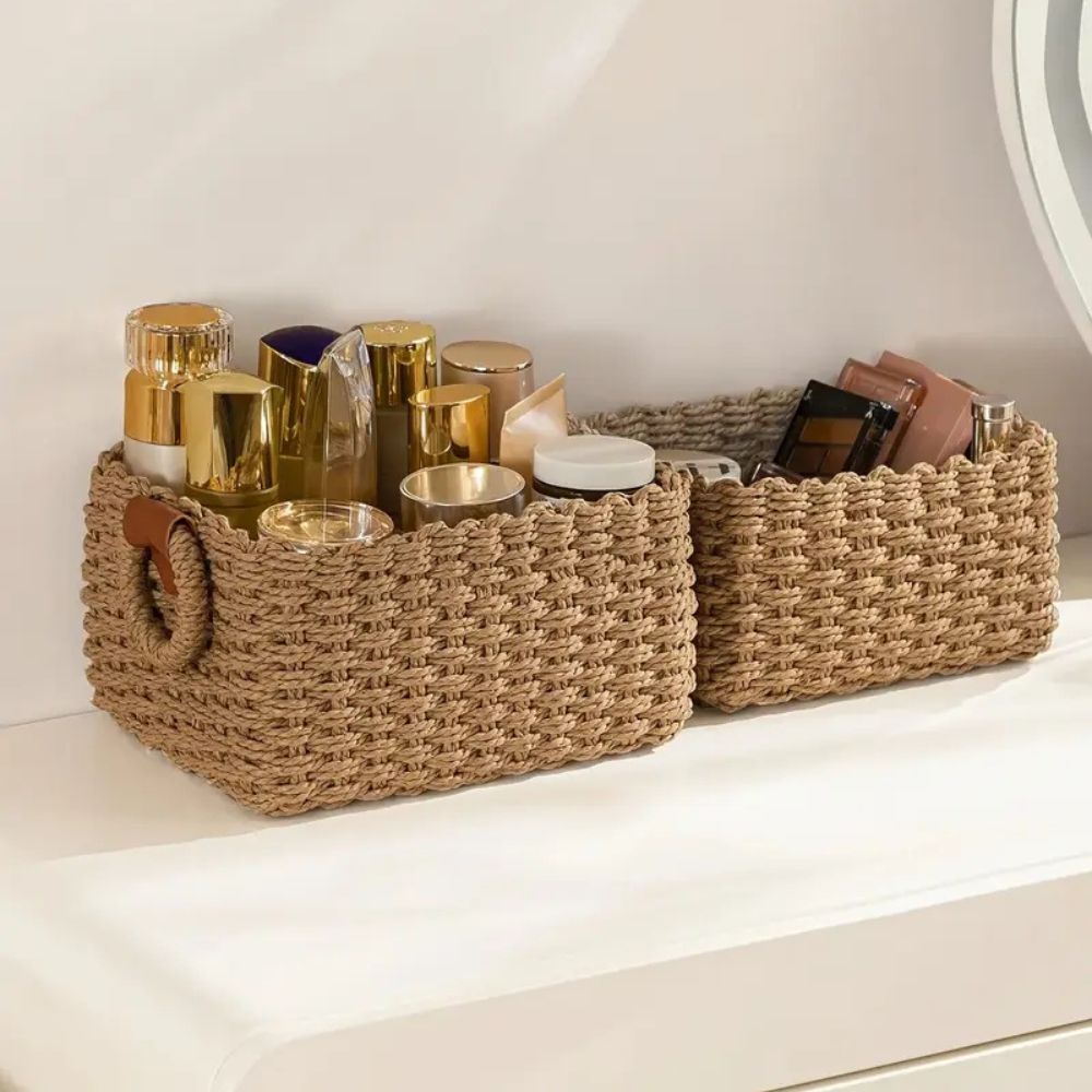 Skorter | Elegant Rattan Weave Basket Set