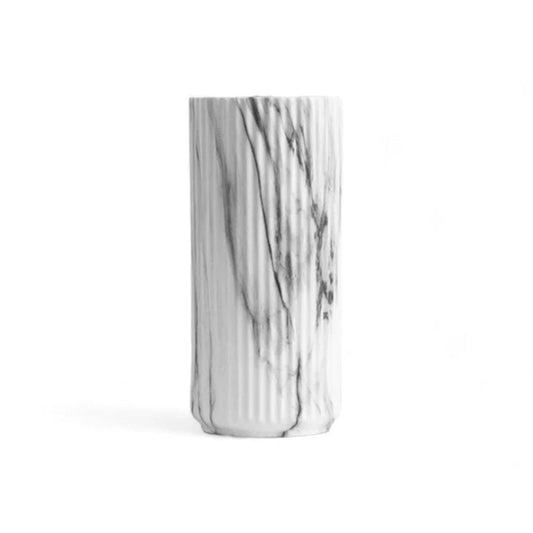 Skorter | Elegant Vertical Marble Ceramic Vase