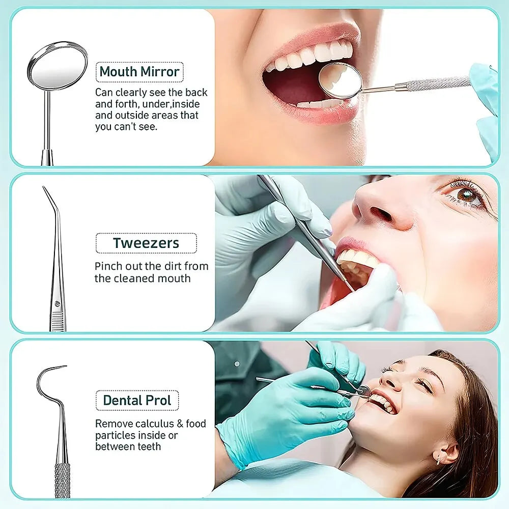 Skorter | Ultrasonic Teeth Cleaning Device | 38 kHz Ultrasound, LED Light & USB Fast Charging for Home Dental Care