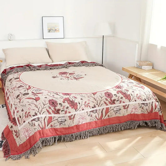 Skorter | Elira Rose Floral Cotton Blanket