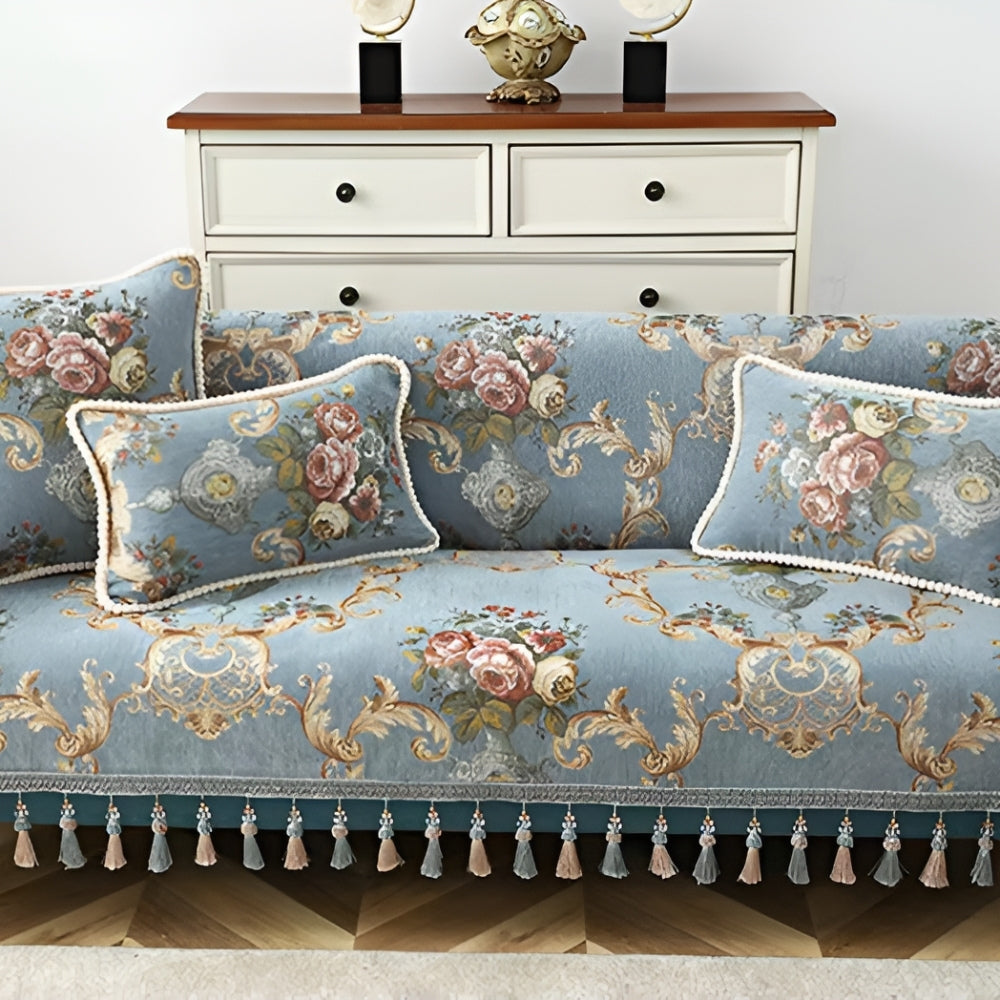 Skorter | Elise Chenille Beaded Edge Cushion Cover