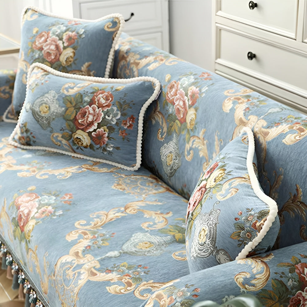 Skorter | Elise Chenille Beaded Edge Cushion Cover