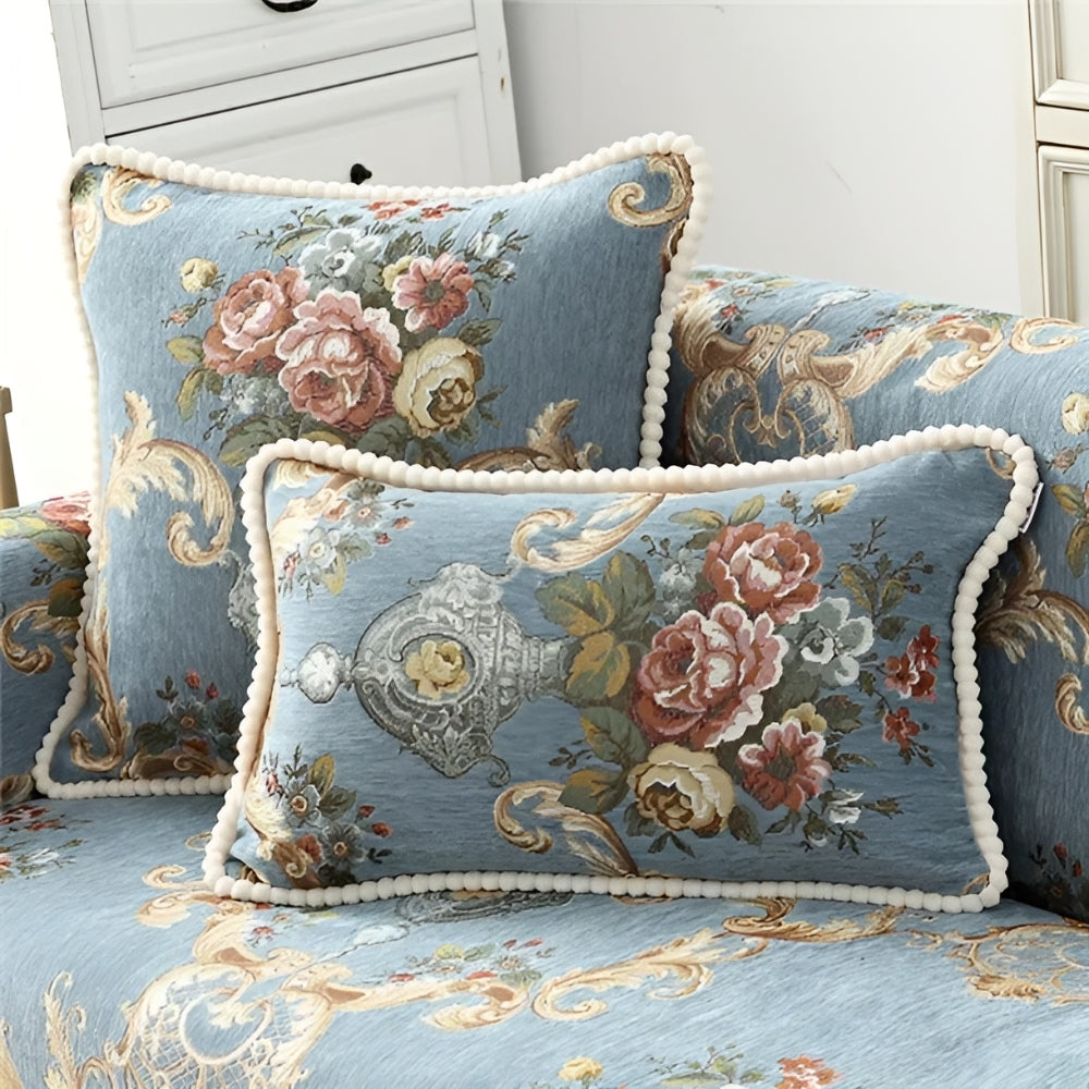 Skorter | Elise Chenille Beaded Edge Cushion Cover