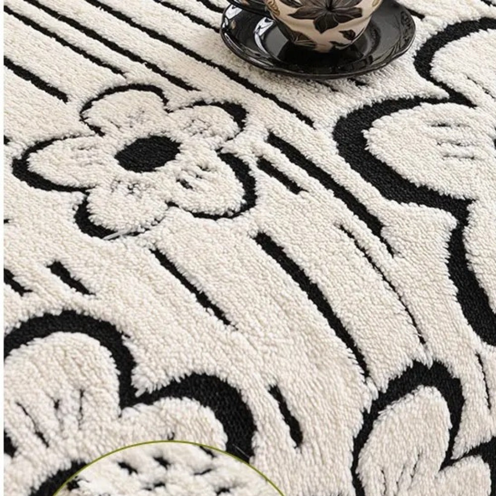 Skorter | Embroidered Flower Soft Sofa Cover