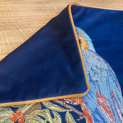 Skorter | Embroidered Parrot Cushion