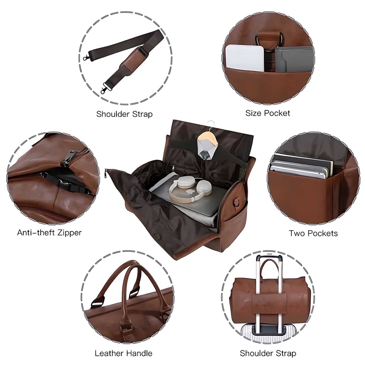 Skorter | Eminencecarrier - Luxe Leather Duffel Bag