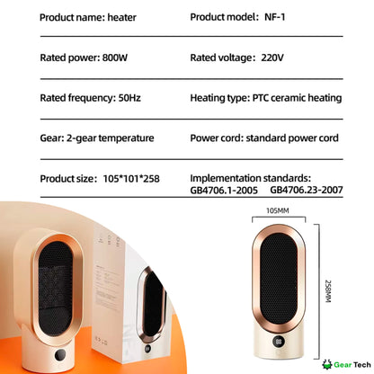 Skorter | Energy-Efficient Space Heater for Small Rooms – Keep Warm This Winter with Quiet Operation