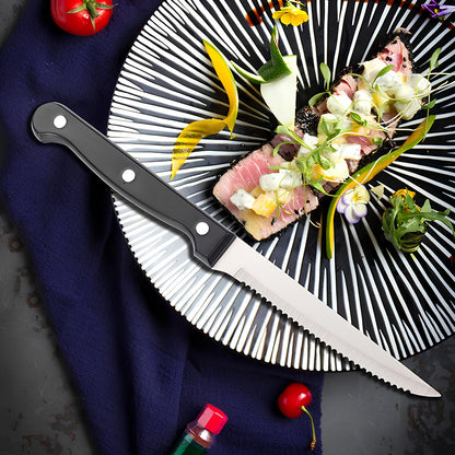 Skorter of 6 Steak Knives in Stainless Steel