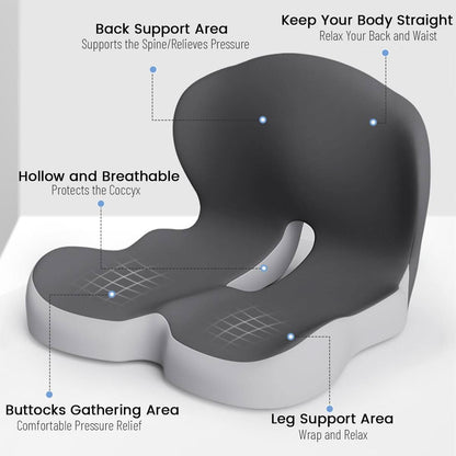 Skorter | Ergonomic Memory Foam Seat Cushion