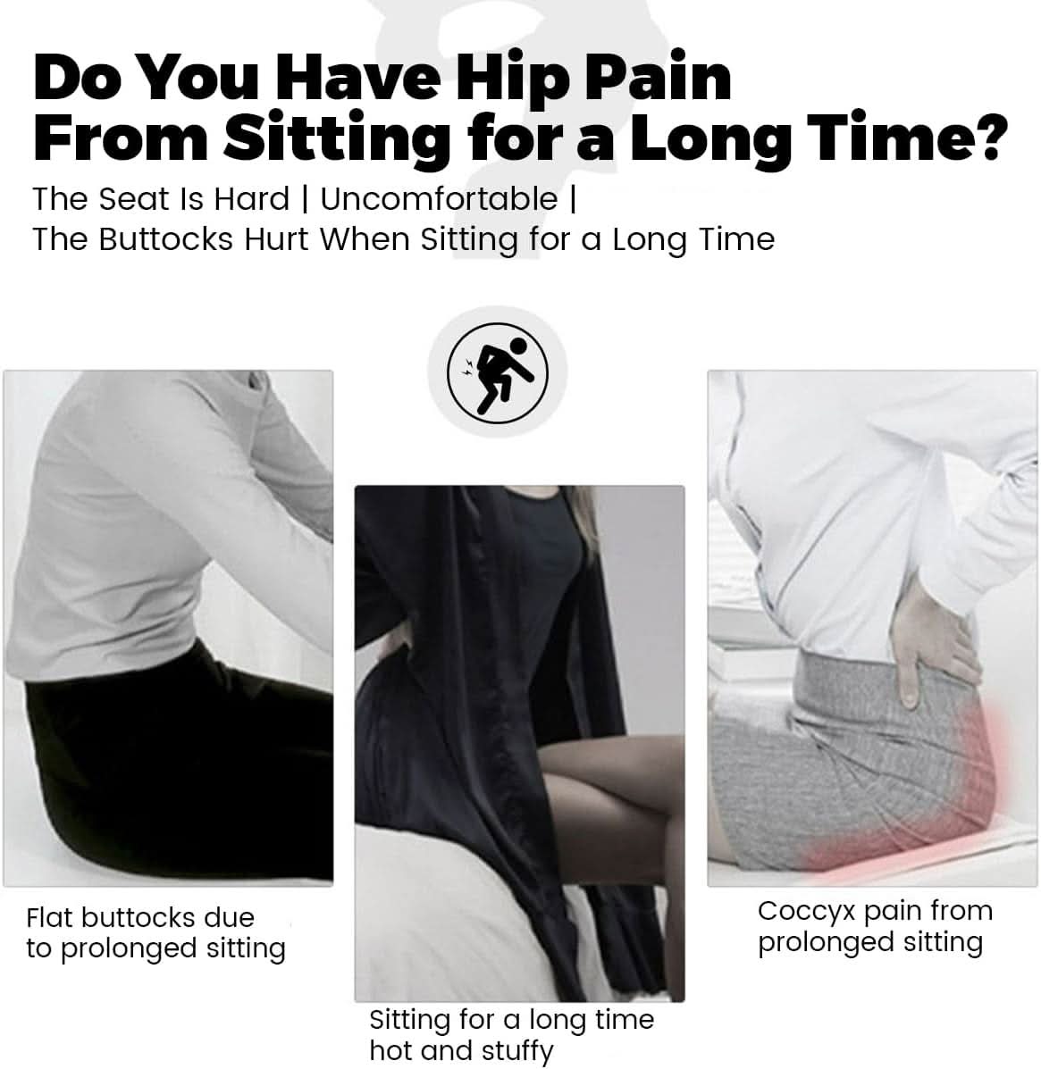 Skorter | Ergonomic seat cushion with lumbar support for office, car & travel