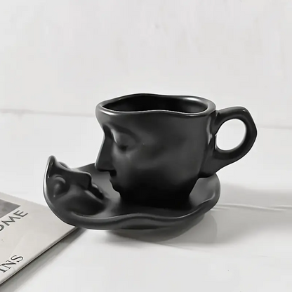 Skorter | Eternallove - Ceramic Kissing Coffee Cup And Saucer Set
