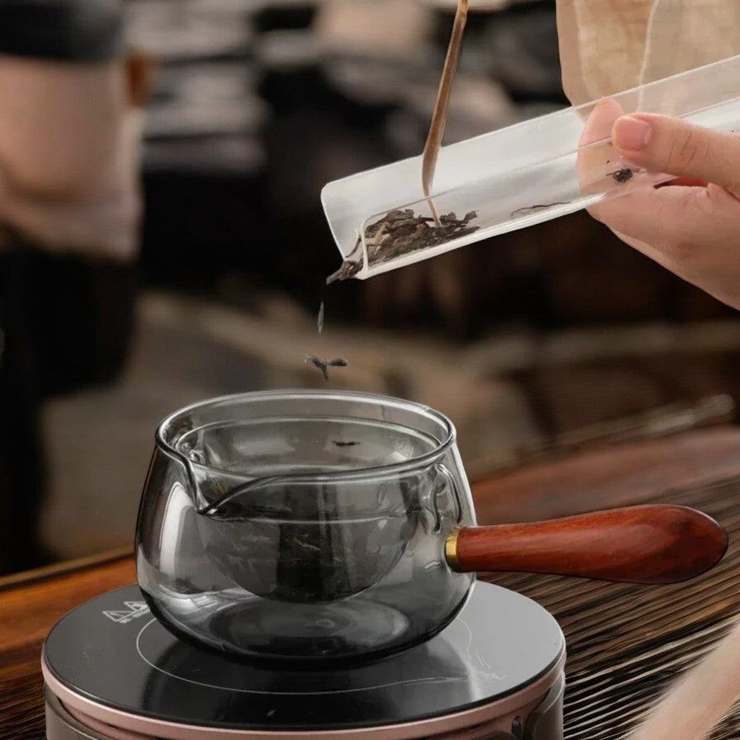 Skorter | Everly Glass Rotating Teapot